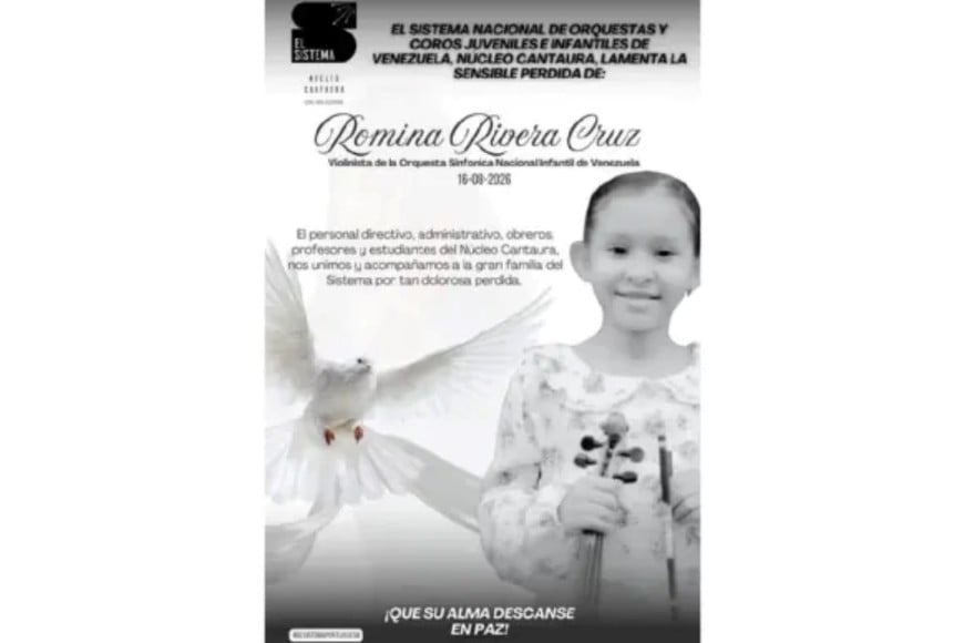 La niña violinista se presentó ante el papa León XIV durante su estadía en Roma.