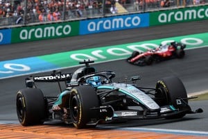 George Russell ganó la Sprint de Fórmula 1 en Zandvoort. Foto: Reuters