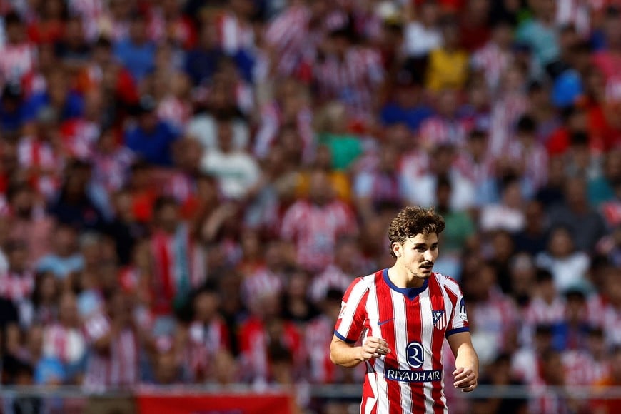 Soccer Football - LaLiga - Atletico Madrid v Villarreal - Riyadh Air Metropolitano, Madrid, Spain - August 23, 2026
Atletico Madrid's Julian Alvarez REUTERS/Thomas Peter