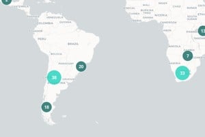 El mapa para explorar en LiveCamsMap.