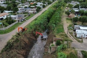 Limpieza en 9 canales troncales en los departamentos 9 de Julio, Vera y San Justo. Crédito: Gobierno de Santa Fe