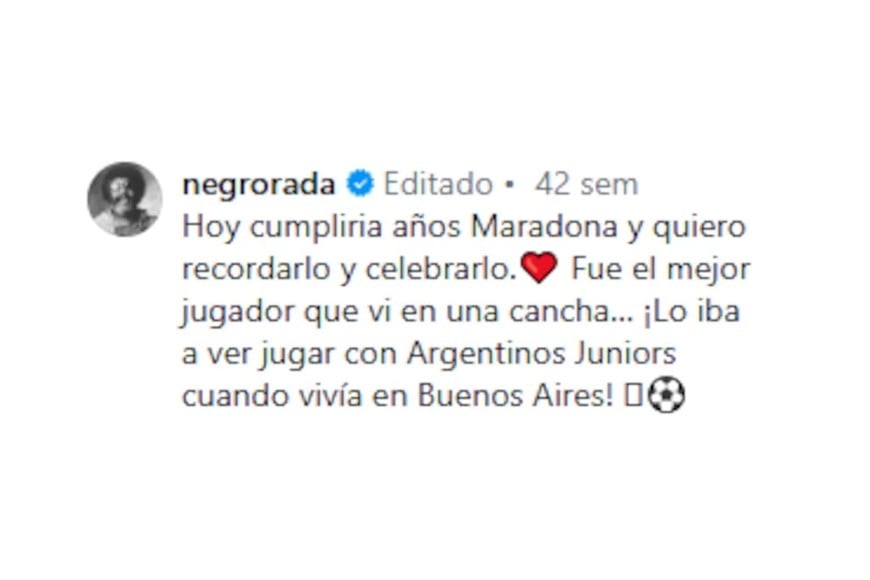 Rada publicó en 2025 una imagen desconocida junto al campeón mundial para recordar su cumpleaños.