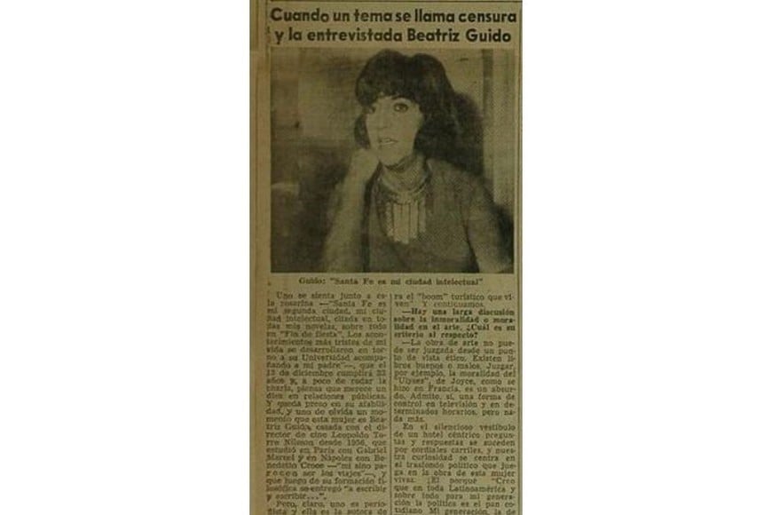El recorte de la entrevista con Guido. Foto: Archivo
