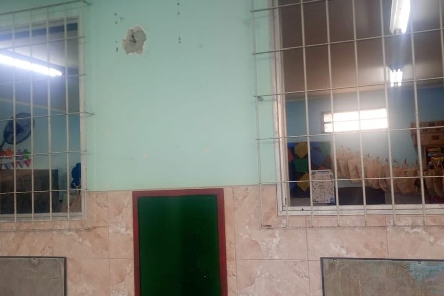 jardin infantes vandalizado en barrio Santa Rosa de Lima