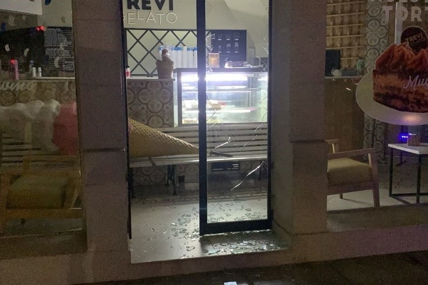 vandalismo en comercios Santa Fe