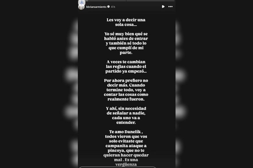 Sarmiento aseguró estar “bastante enojado” y “muy dolido” por lo ocurrido.