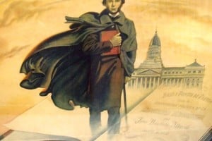 Exiliado en Chile, Juan Bautista Alberdi se dedicó a estudiar la Constitución de Estados Unidos, con la idea de copiar lo que se pudiera para la de Argentina, cuando llegara el caso de sancionarla. Quería estar preparado para cuando se volviera a discutir la Carta Magna a la cual se oponía el régimen rosista.
