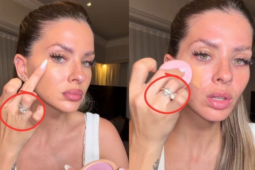 La actriz mostró la joya durante un videotutorial publicado en sus redes.