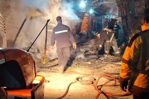 El incendio se dio en una zona de pasillos. Foto: El Litoral