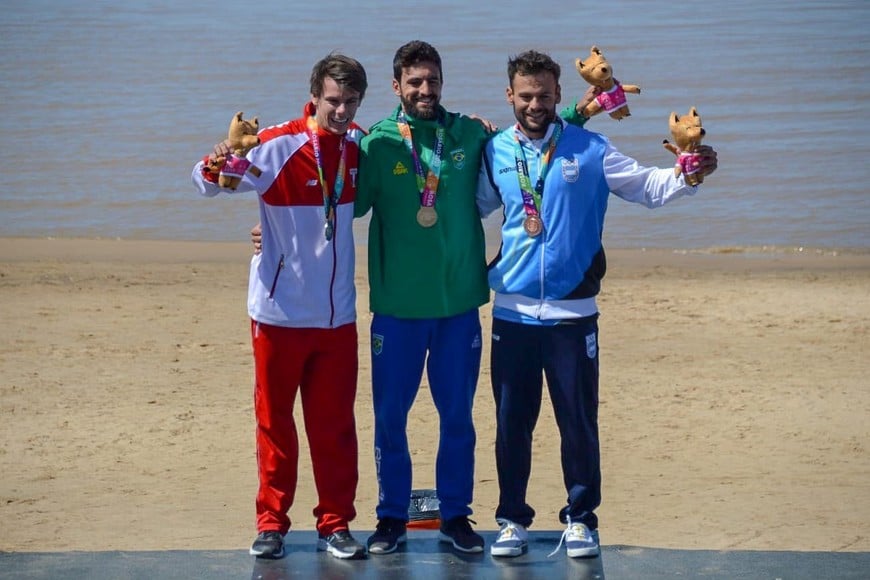 En 2019 fue medallista en los Juegos Suramericanos de Playa de Rosario
