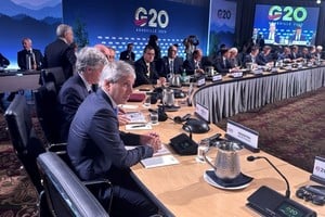 El ministro de Economía, Luis Caputo, este lunes en la cumbre del G20.