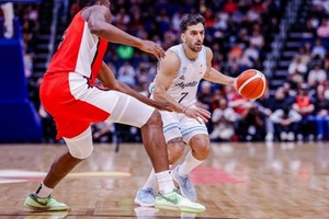 Argentina llegó a tener una ventaja de 17 puntos durante el segundo cuarto del partido.