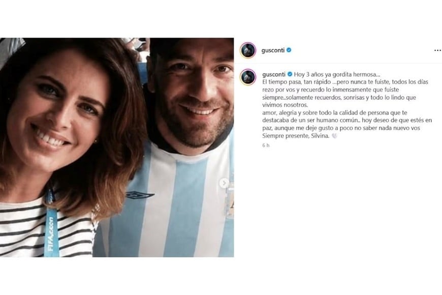 Gustavo Conti compartió un sentido recuerdo dedicado a su amiga.