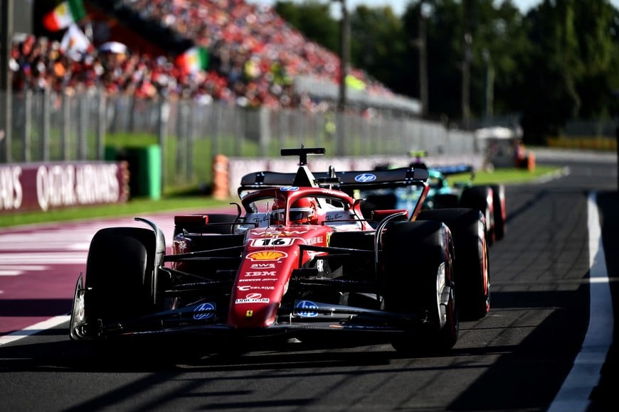 Formula One F1 - Italian Grand Prix - Autodromo Nazionale Monza, Monza, Italy - September 6, 2025
Ferrari's Charles Leclerc during qualifying Pool via REUTERS/Marco Bertorello