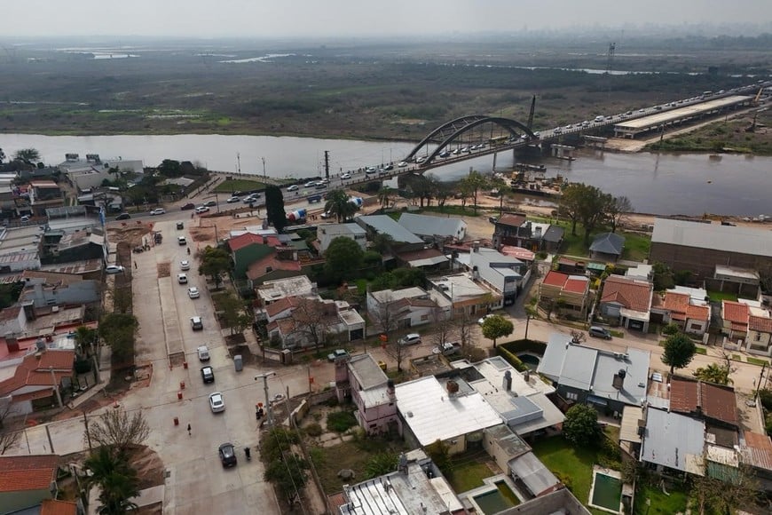 Cambió el acceso al Puente Carretero desde Santo Tomé: Foto: Fernando Nicola