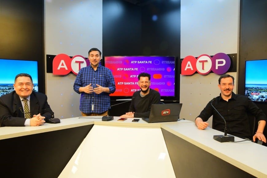 “ATP” renueva su propuesta en la pantalla de CYD Litoral: Carlos Fornés, Rodrigo Villarreal, Sergio Ferreira y Mariano Rodríguez.
