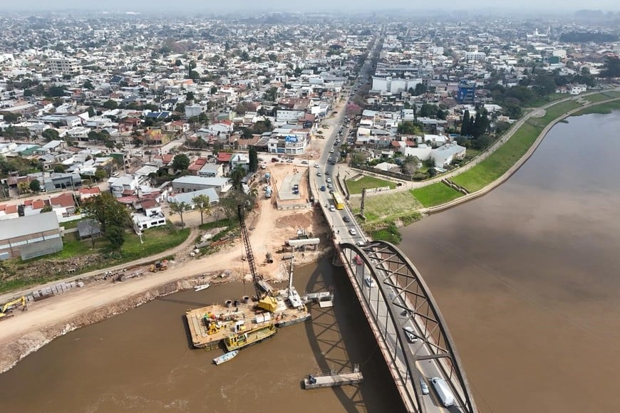 Cambió el acceso al Puente Carretero desde Santo Tomé: Foto: Fernando Nicola