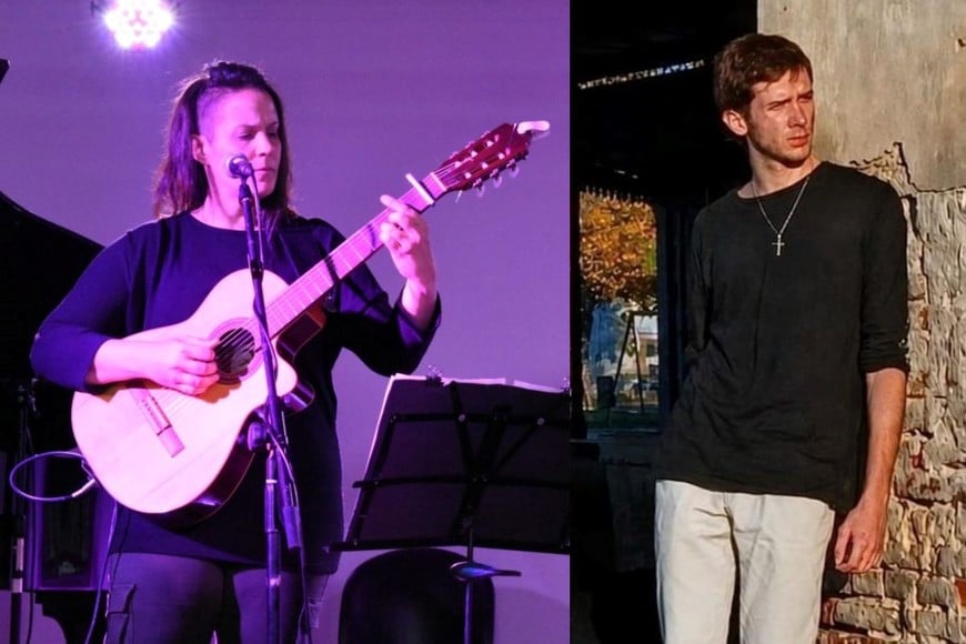 Músicos Flor Di Benedetto y Pablo Medina
