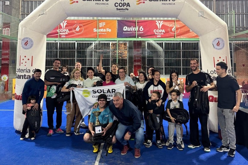Solar Padel, el subcampeón del certamen provincial. Foto: Prensa Copa Santa Fe.