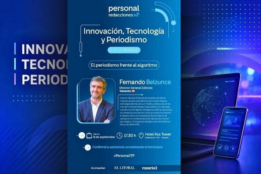 Personal junto a El Litoral y Rosario3 impulsan el debate sobre tecnología y futuro del periodismo
