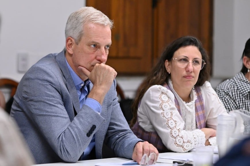 La comisión de Diputados que preside Dionisio Scarpin.