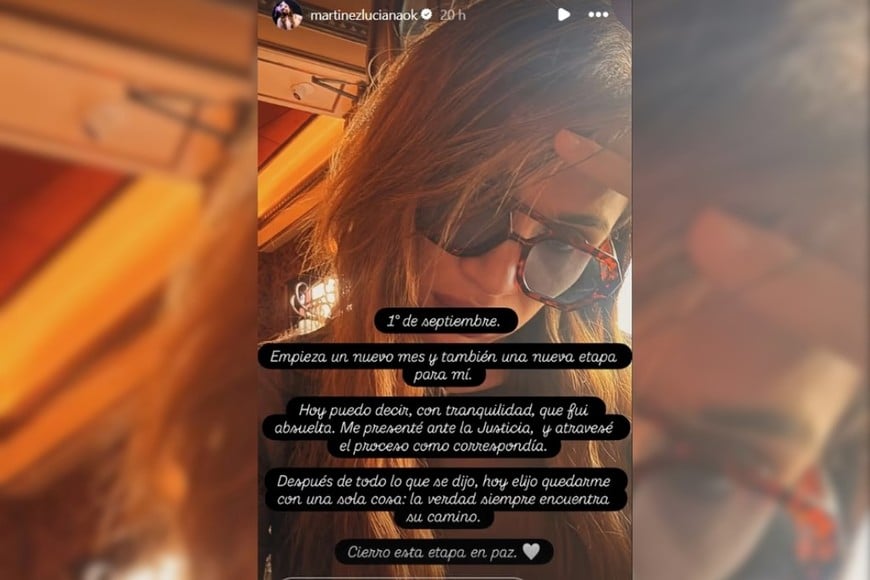 Su descargo en redes sociales.