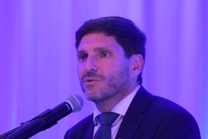 Pullaro este miércoles en la UISF por el Día de la Industria. Crédito: Manuel Fabatía
