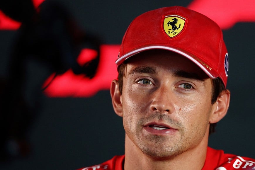 Formula One F1 - Italian Grand Prix - Autodromo Nazionale Monza, Monza, Italy - September 3, 2026
Ferrari's Charles Leclerc during the press conference REUTERS/Guglielmo Mangiapane