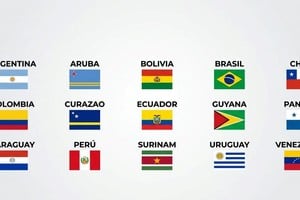 El espíritu suramericano, representado en las banderas de los países participantes. Imagen generada con IA.