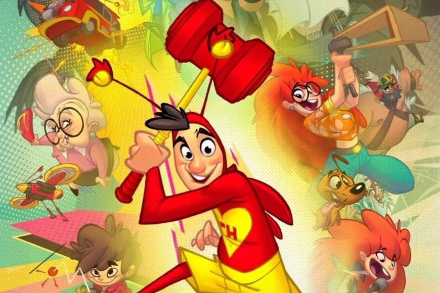 “El Chapulín y los Colorado”, serie animada del Chapulín Colorado, personaje creado por Roberto Gómez Bolaños (Chespirito)