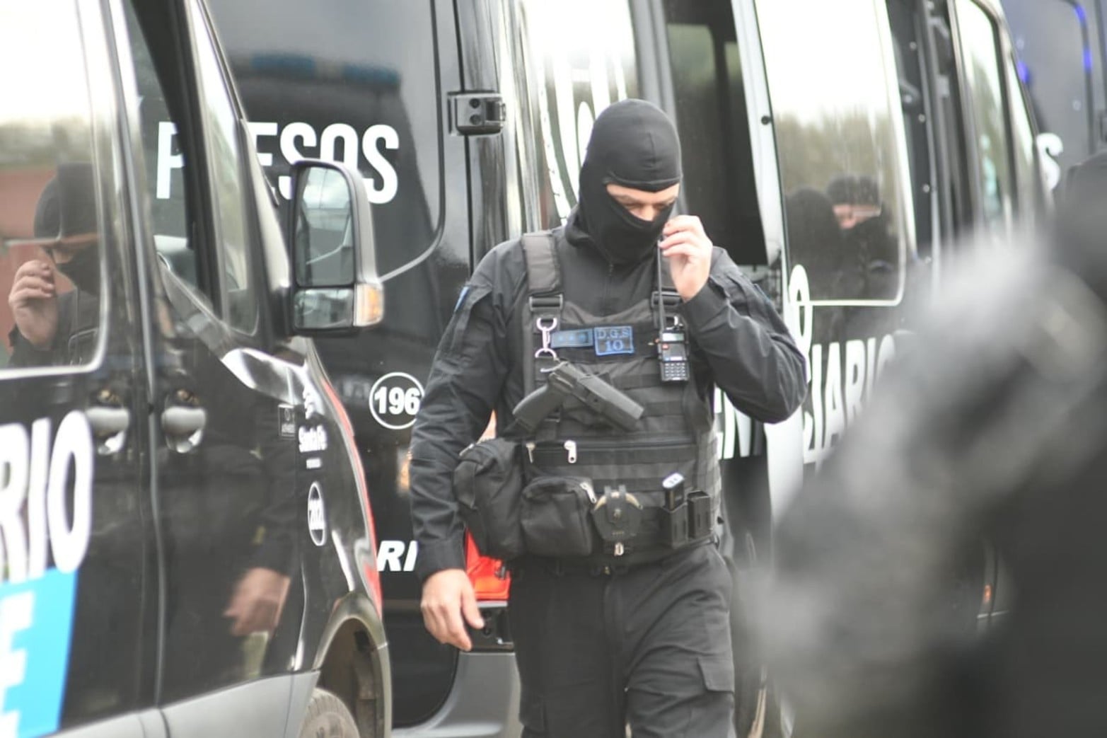 El traslado de detenidos a la nueva Unidad Penitenciaria Nº 9 de Recreo.