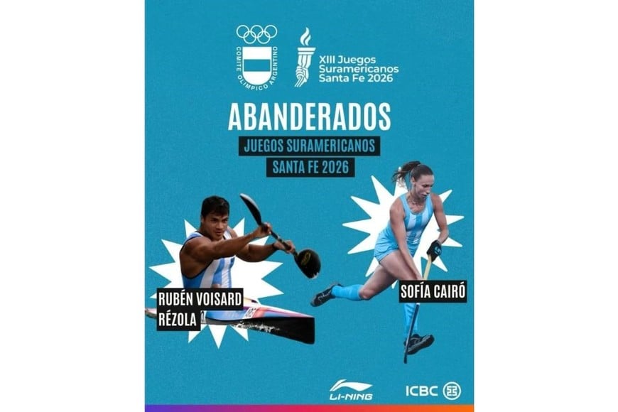 Rubén Rézola y Sofía Cairó encabezarán la delegación argentina en los Juegos Suramericanos