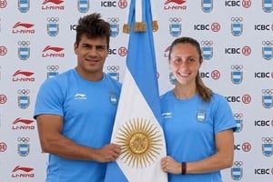 Rézola y Cairó serán los abanderados argentinos en los Juegos Sudamericanos Santa Fe 2026. Imagen mejorada con IA