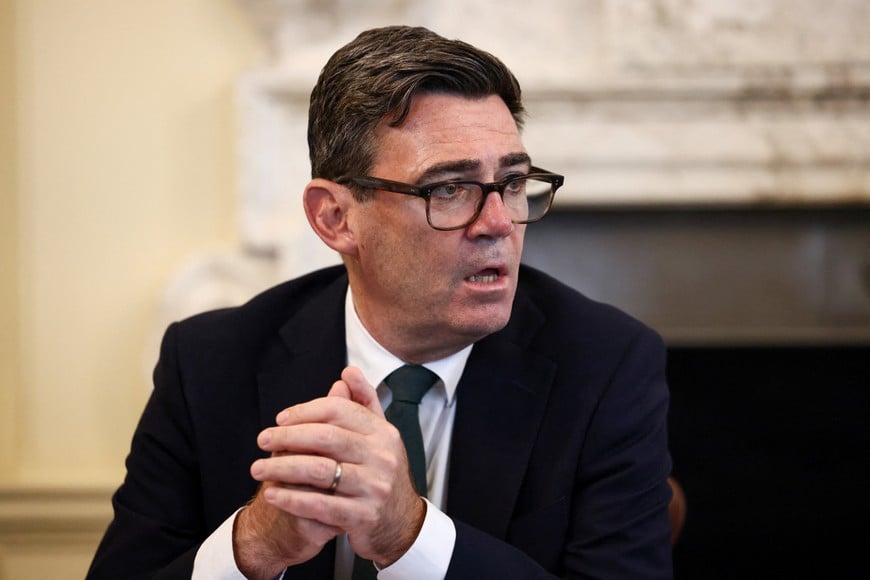 British Prime Minister Andy Burnham attends a meeting with Jewish community leaders at Downing Street in London, Britain, September 3, 2026. REUTERS/Jack Taylor/Pool