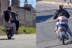 Hacían “willy” con un bebé y una mujer manejaba mientras tomaba cerveza: fueron identificados.