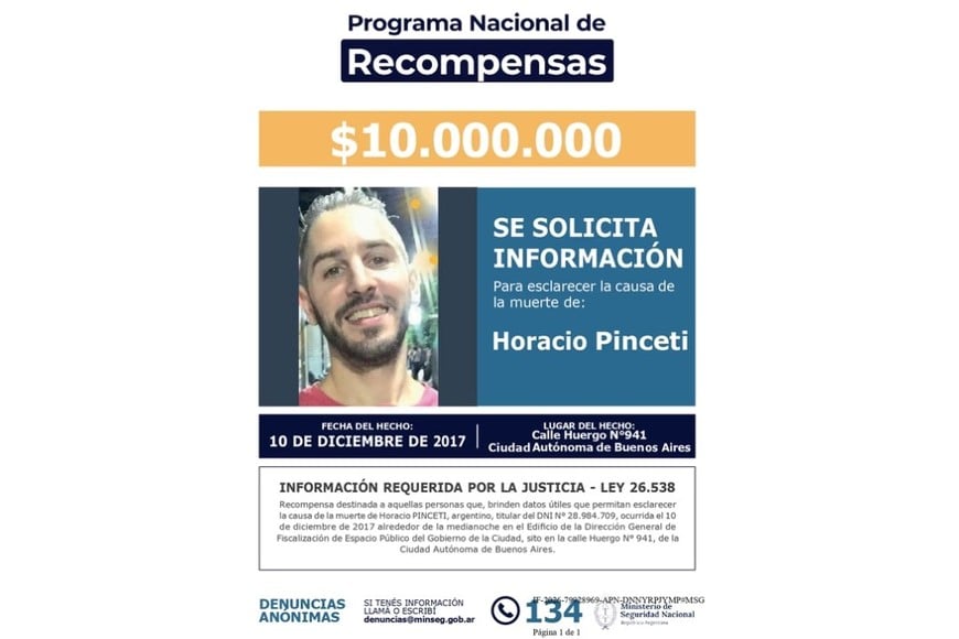 Horacio Pinceti fue hallado sin vida en diciembre de 2017.