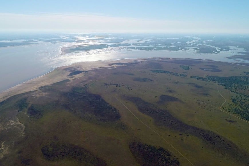El humedal santafesino, desde el aire. Fernando Nicola.