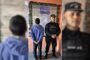 Personal de la comisaría 24ta. procedió a la detención. Foto: Gentileza