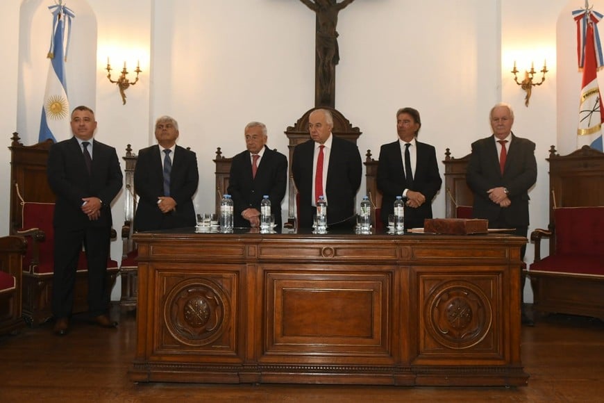 Diego Maciel juró como nuevo ministro de la Corte Suprema de Justicia de Santa Fe Crédito: Carolina Niklison