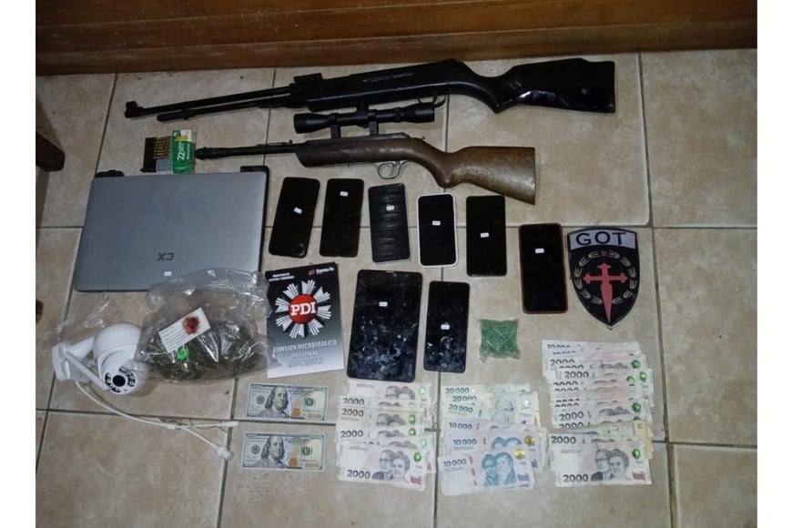 Los elementos secuestrados.