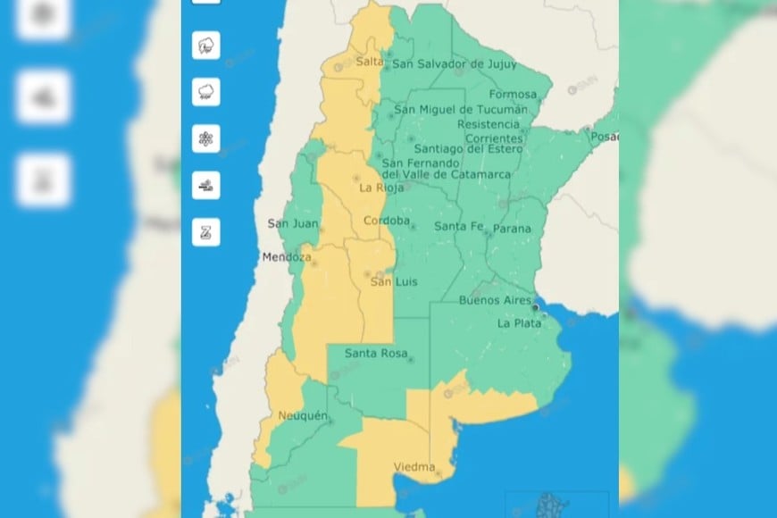 El SMN emitió una advertencia por condiciones de viento intenso en distintas regiones.