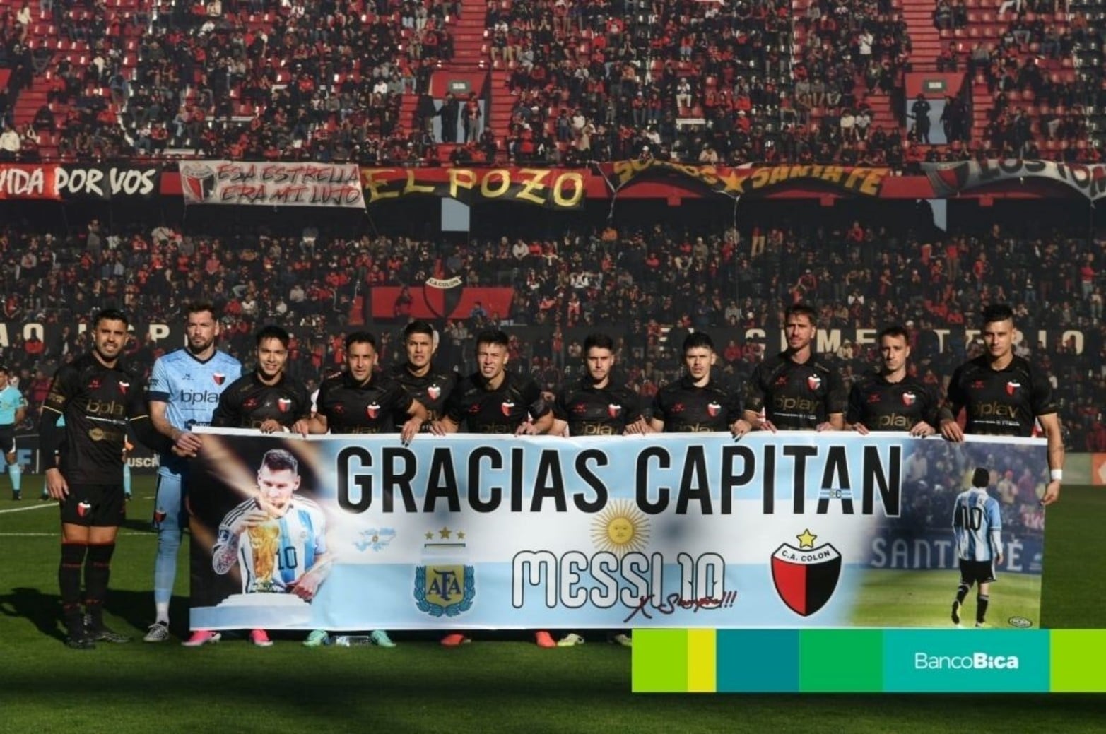 El reconocimiento a Messi, también en el Brigadier.