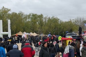 Una jornada de muy bajas temperaturas pero con un color fantástico en Mendoza.