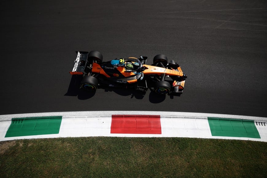 Formula One F1 - Italian Grand Prix - Autodromo Nazionale Monza, Monza, Italy - September 5, 2026
McLaren's Lando Norris during practice REUTERS/Guglielmo Mangiapane