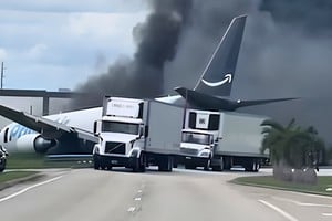 El avión de carga había despegado de San Juan, Puerto Rico, y se encontraba en la fase final de su vuelo hacia Miami.