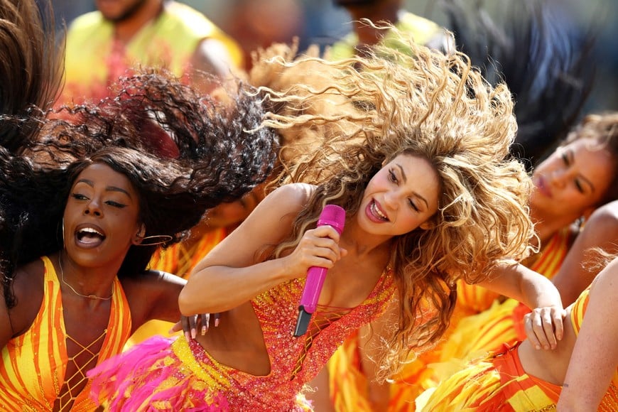Soccer Football - FIFA World Cup 2026 - Final - Spain v Argentina - Halftime Show - New York/New Jersey Stadium, East Rutherford, New Jersey, U.S. - July 19, 2026
Shakira performs during the halftime show IMAGN IMAGES via Reuters/Mark J Rebilas TPX IMAGES OF THE DAY