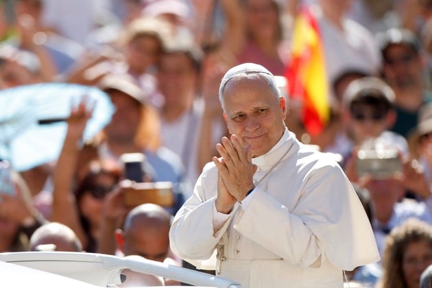 Pope Leo arrives for the weekly general audience in St. Peter's Square at the Vatican, September 2, 2026. REUTERS/Remo Casilli