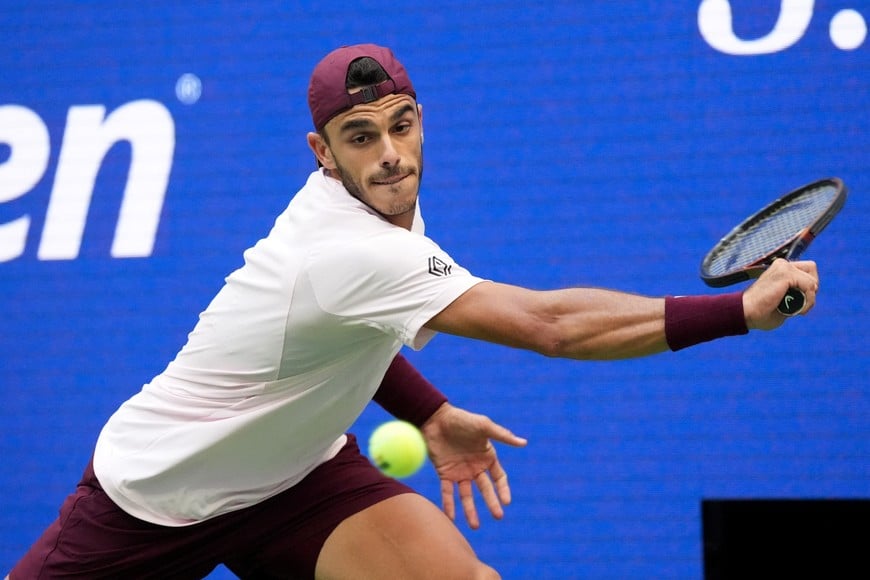 Tennis - U.S. Open - Flushing Meadows, New York, United States - September 7, 2026
Argentina's Francisco Cerundolo in action during his round of 16 match against Belgium's Alexander Blockx IMAGN IMAGES via Reuters/Robert Deutsch