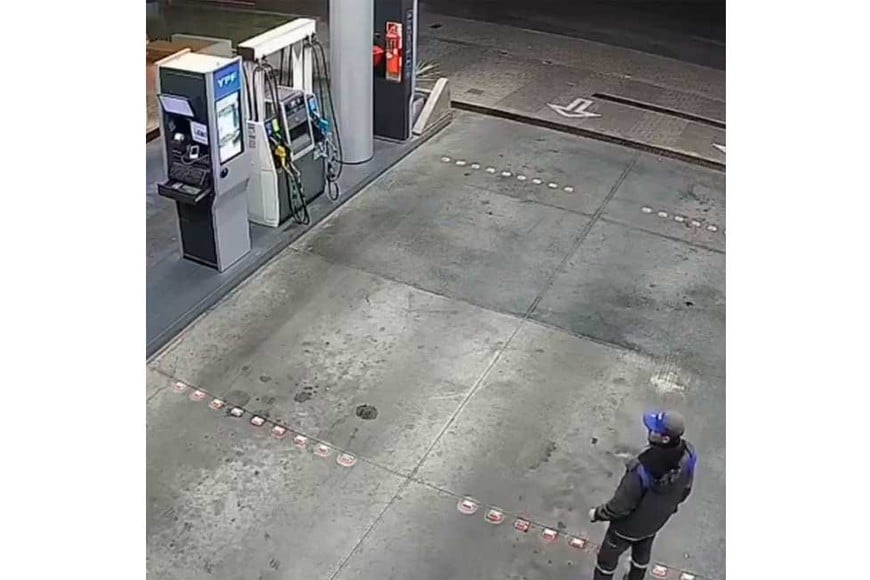 El playero quedó sorprendido por la situación.