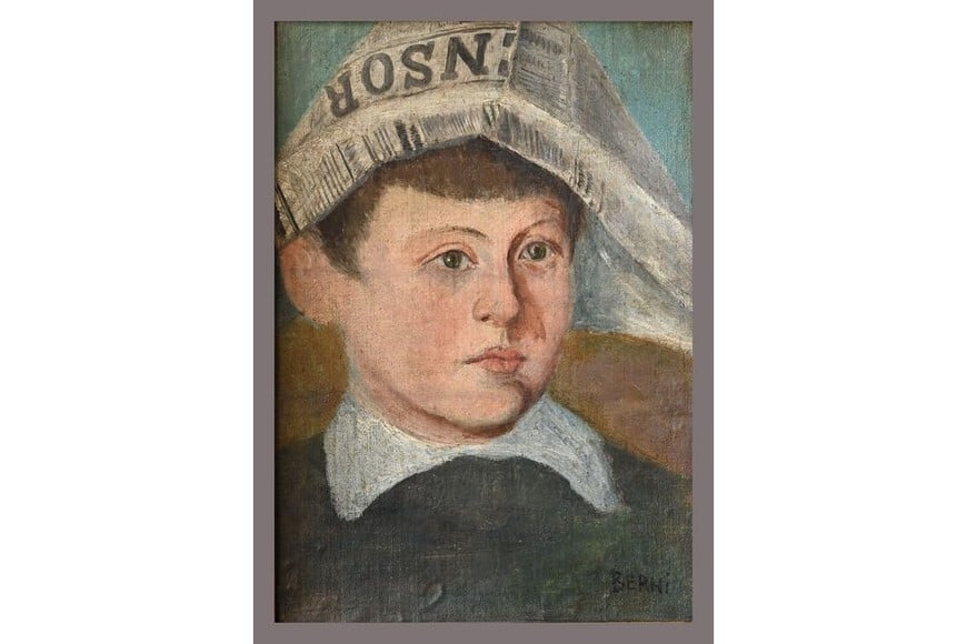"Niño con gorro de papel". Foto: Colección Santa Fe Arte
